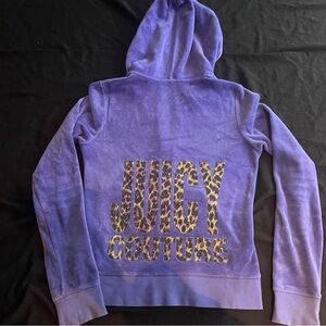 Vintage Juicy Couture Purple Zip Up Y2K Sweater💜